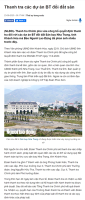 Công ty Phúc Sơn sử dụng quỹ đất thanh toán tại khu vực sân bay Nha Trang có đúng luật