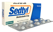 Thu hồi thuốc chống dị ứng sedtyl, lô 02L19 do vi phạm chất lượng