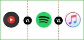 Review Spotify vs Apple Music vs YouTube Music