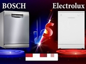 So sánh máy rửa bát Bosch và Electrolux nên chọn loại nào hợp lý