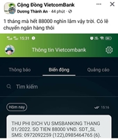 Khách hàng bất ngờ về cách tính phí dịch vụ mới của Vietcombank