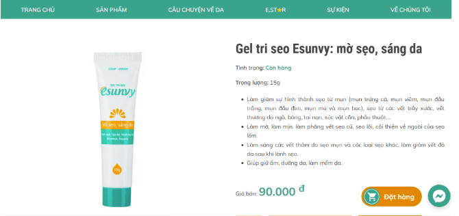 Chất lượng mỹ phẩm Esunvy của dược phẩm Tín Phong không như quảng cáo
