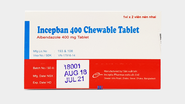 Vi phạm chất lượng, công ty sản xuất thuốc Incepban 400 Chewable Tablet bị xử phạt