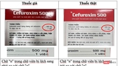Thuốc Cefuroxim 500 Cục An toàn Thực phẩm cảnh báo mẫu thuốc giả